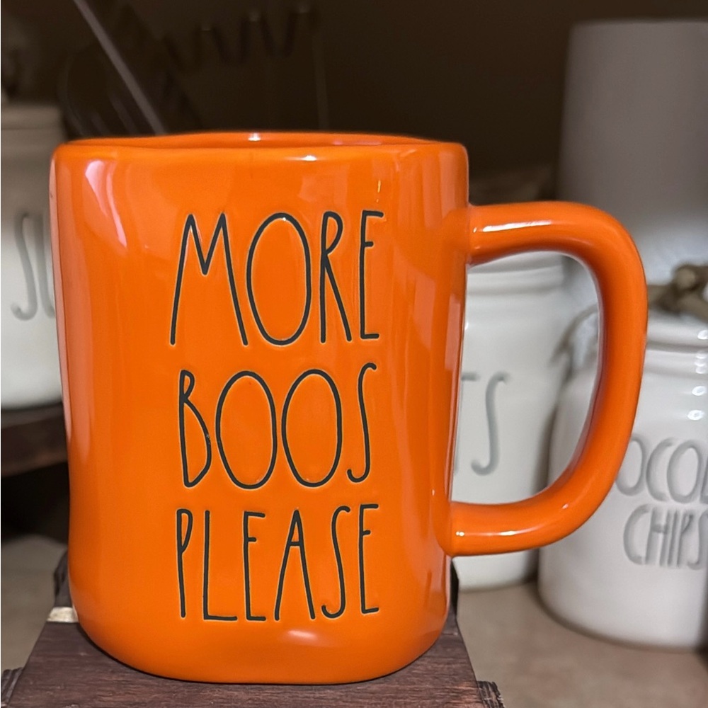 Rae Dunn Orange 'More Boos Please' Mug